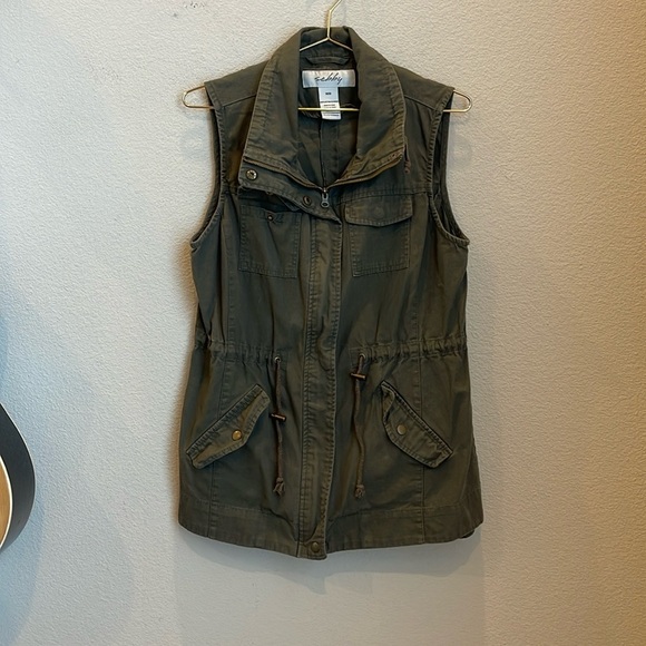 Sebby Zip Front Utility Vest Size Medium - Picture 2 of 7